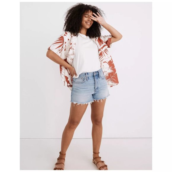 [NWT] Madewell Denim Cutoff Shorts in Light Wash - Picture 4 of 5
